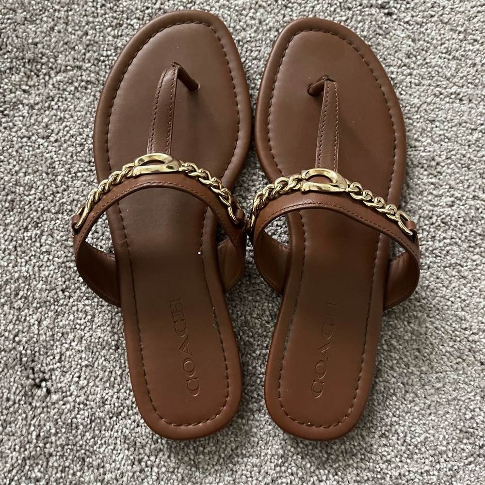 Coach flat sandals